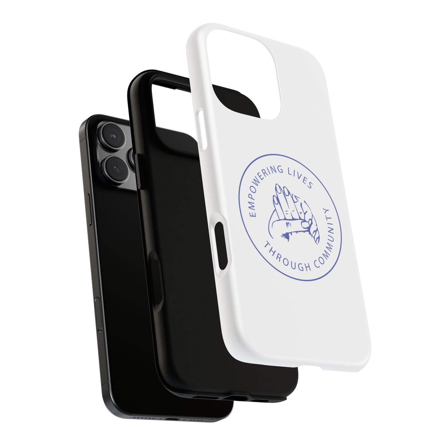 Phone Case — “Empowering Lives Through Community” Minimalist Protective Case