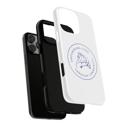 Phone Case — “Empowering Lives Through Community” Minimalist Protective Case