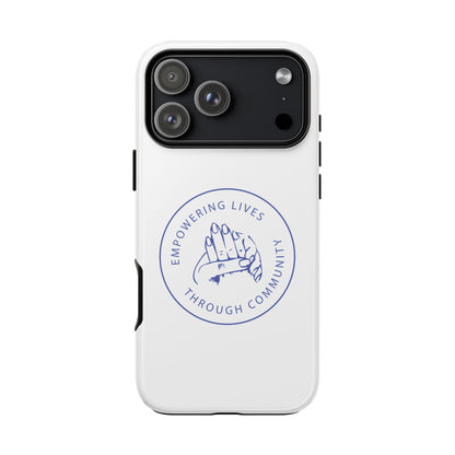 Phone Case — “Empowering Lives Through Community” Minimalist Protective Case