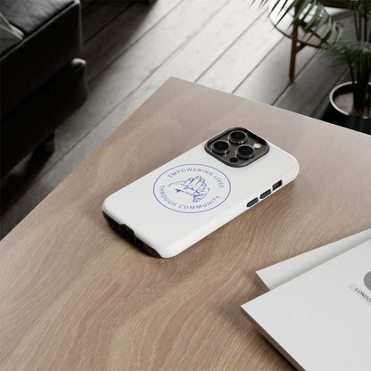 Phone Case — “Empowering Lives Through Community” Minimalist Protective Case
