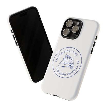 Phone Case — “Empowering Lives Through Community” Minimalist Protective Case