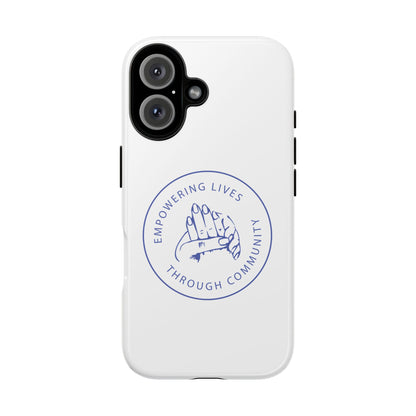 Phone Case — “Empowering Lives Through Community” Minimalist Protective Case