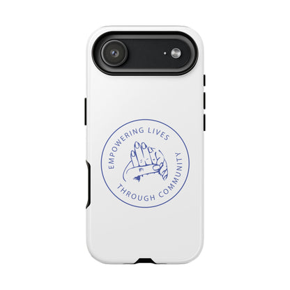 Phone Case — “Empowering Lives Through Community” Minimalist Protective Case