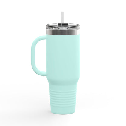 40oz Insulated Travel Mug — Prayer Hands Design (Stay Blessed)